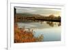 Connecticut River Tranquil Autumn Scenic Vista-George Oze-Framed Photographic Print