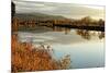 Connecticut River Tranquil Autumn Scenic Vista-George Oze-Mounted Photographic Print