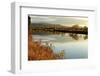 Connecticut River Tranquil Autumn Scenic Vista-George Oze-Framed Photographic Print