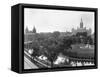 Connecticut State Capitol and Bushnell Park-null-Framed Stretched Canvas