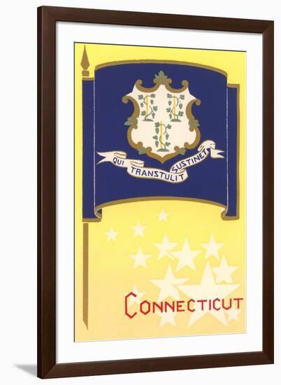 Connecticut State Flag-null-Framed Art Print