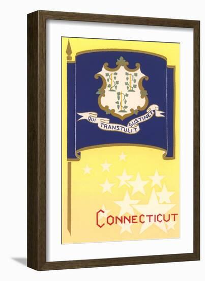 Connecticut State Flag-null-Framed Art Print