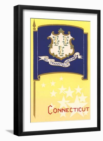 Connecticut State Flag-null-Framed Art Print