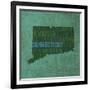 Connecticut State Words-David Bowman-Framed Giclee Print