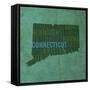 Connecticut State Words-David Bowman-Framed Stretched Canvas