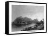 Connecticut, View of Mount Tom from the Connecticut River-Lantern Press-Framed Stretched Canvas