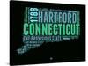 Connecticut Word Cloud 1-NaxArt-Stretched Canvas