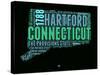 Connecticut Word Cloud 1-NaxArt-Stretched Canvas