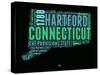 Connecticut Word Cloud 1-NaxArt-Stretched Canvas