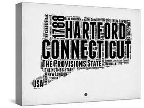 Connecticut Word Cloud 2-NaxArt-Stretched Canvas