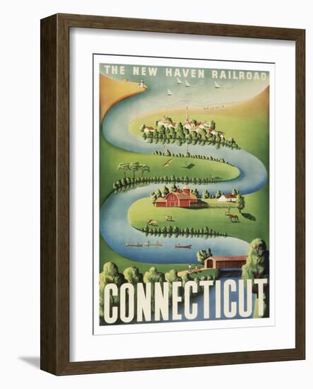 Connecticut-null-Framed Art Print