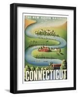 Connecticut-null-Framed Art Print