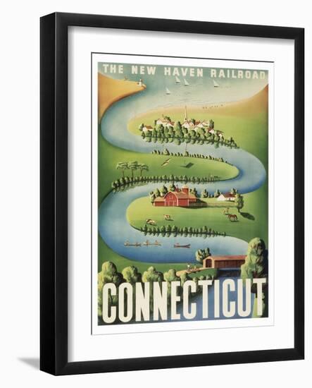 Connecticut-null-Framed Art Print