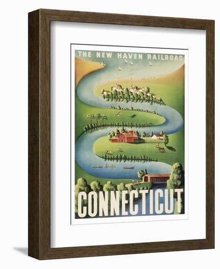 Connecticut-null-Framed Art Print