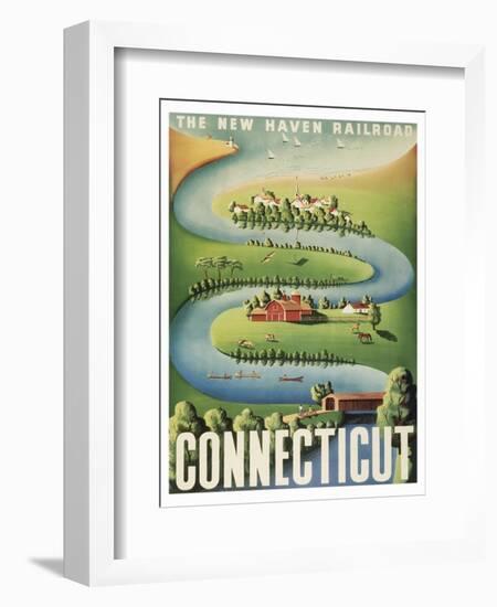 Connecticut-null-Framed Art Print