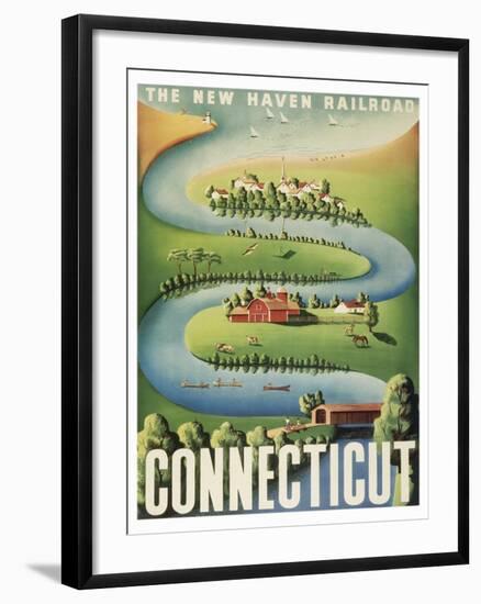 Connecticut-null-Framed Art Print