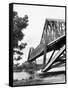 Connel Ferry Bridge-Fred Musto-Framed Stretched Canvas