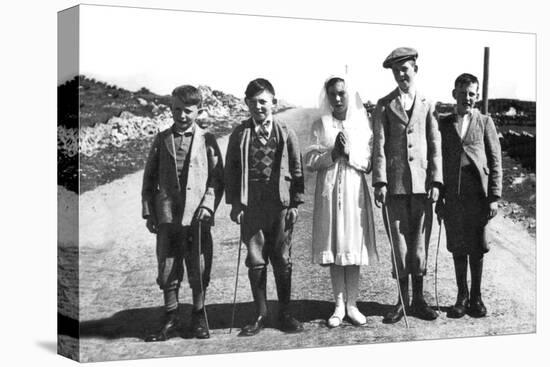 Connemara Children, Ireland-null-Stretched Canvas