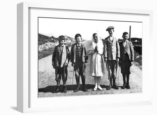 Connemara Children, Ireland-null-Framed Art Print