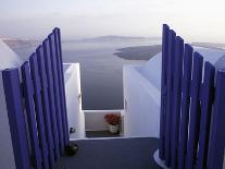 View of Water, Santorini, Greece-Connie Ricca-Photographic Print