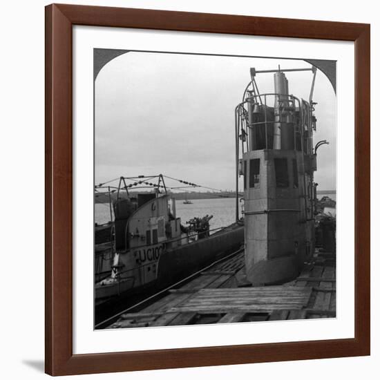 Conning Tower of a Mine-Laying German U-Boat, World War I, 1914-1918-null-Framed Photographic Print