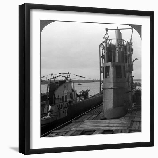 Conning Tower of a Mine-Laying German U-Boat, World War I, 1914-1918-null-Framed Photographic Print