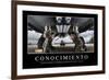 Conocimiento. Cita Inspiradora Y Póster Motivacional-null-Framed Premium Photographic Print