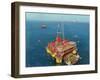 Conoco's- Mating- Hutton Tension Leg Platform 1984-Terence Cuneo-Framed Giclee Print