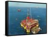 Conoco's- Mating- Hutton Tension Leg Platform 1984-Terence Cuneo-Framed Stretched Canvas