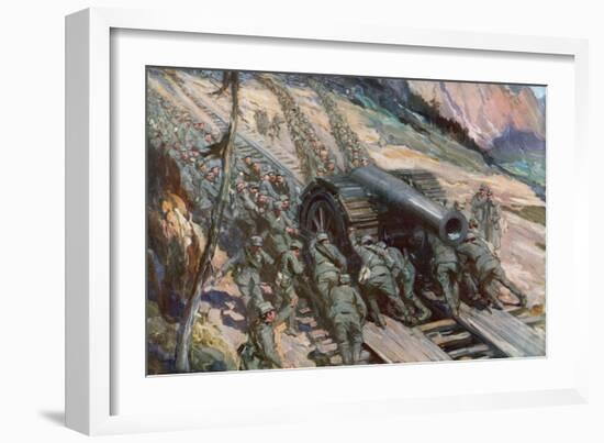 Conquering the Mountains, Italy, World War I-Cyrus Cuneo-Framed Giclee Print