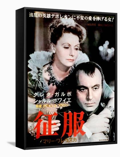 Conquest, (AKA Marie Walewska), from Left: Greta Garbo, Charles Boyer, 1937-null-Framed Stretched Canvas