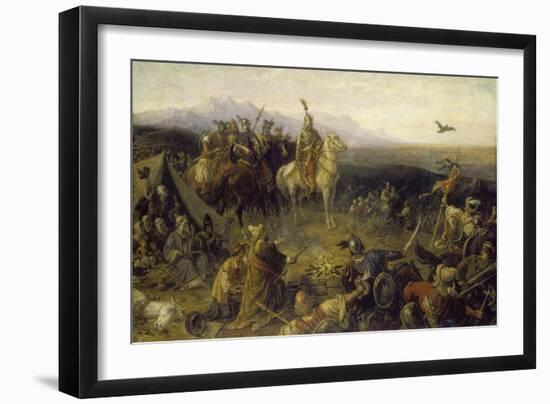 Conquest in the Year 900, Magyars Reaching their Present Day Settlement Area-Mór Than-Framed Giclee Print