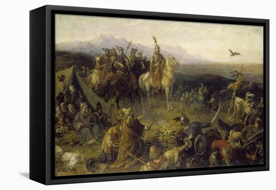 Conquest in the Year 900, Magyars Reaching their Present Day Settlement Area-Mór Than-Framed Stretched Canvas