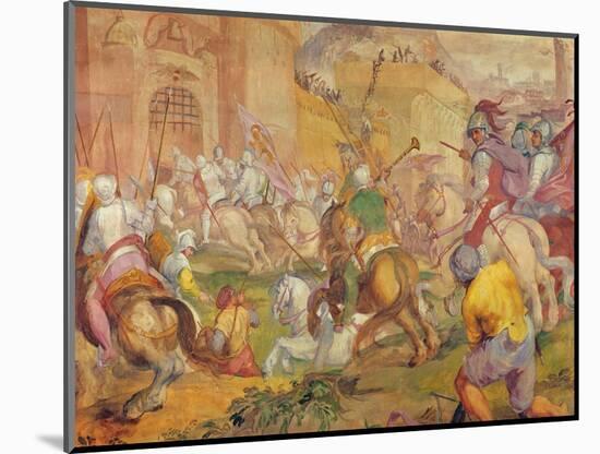 Conquest of a Turkish Town by the Venetians-Antonio Vassilacchi-Mounted Giclee Print