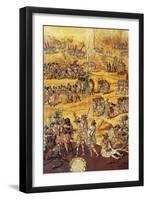 Conquest of Mexico, Spaniards Cut the Hands to the Xicotecas Spies, Museum of America, Madrid-Miguel Gonzalez-Framed Giclee Print