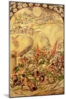 Conquest of Mexico: the Spaniards Retreating, 1st July 1520, 1698-Miguel & Juan Gonzalez-Mounted Giclee Print