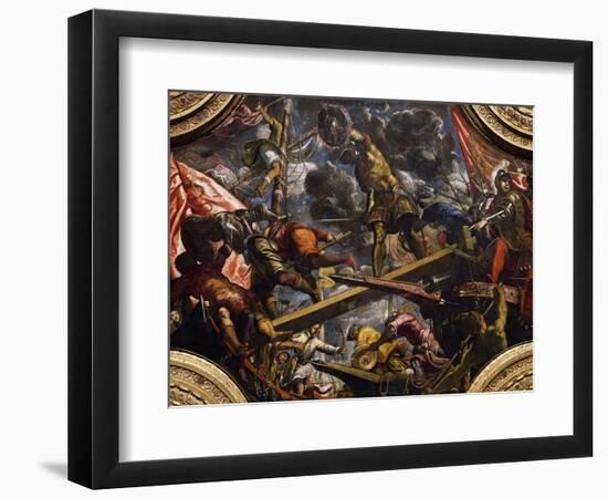 Conquest of Riva Del Garda by Venetians-Jacopo Robusti-Framed Giclee Print