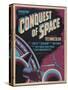 CONQUEST OF SPACE, poster art, 1955.-null-Stretched Canvas