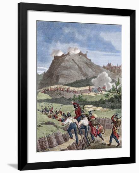 Conquest of the City of Seo De Urgell by the General Liberal, Francisco Espoz Y Mina-null-Framed Giclee Print