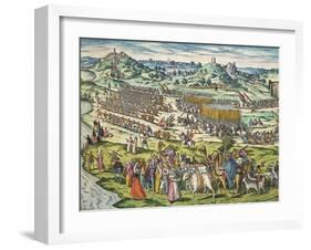 Conquest of Tunis by Charles V, 1535-Franz Hogenberg-Framed Giclee Print