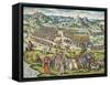 Conquest of Tunis by Charles V, 1535-Franz Hogenberg-Framed Stretched Canvas