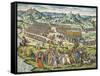 Conquest of Tunis by Charles V, 1535-Franz Hogenberg-Framed Stretched Canvas