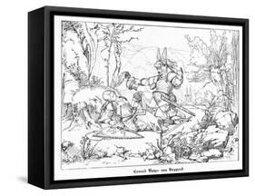 Conrad Bayer Von Boppard-Alfred Rethel-Framed Stretched Canvas