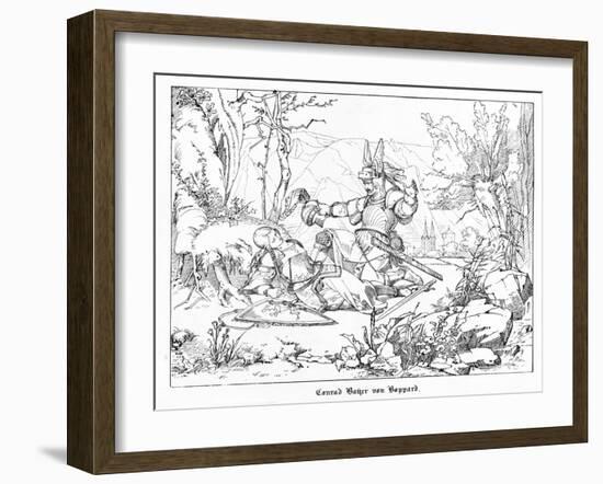 Conrad Bayer Von Boppard-Alfred Rethel-Framed Giclee Print