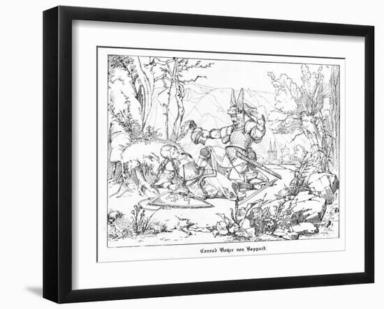 Conrad Bayer Von Boppard-Alfred Rethel-Framed Giclee Print