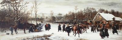 The Surrender of the French Army at Metz, Ubergabe Von Metz, 1876-Conrad Freyberg-Framed Stretched Canvas