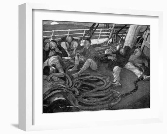 Conrad, Typhoon, Chinese-Maurice Greiffenhagen-Framed Art Print