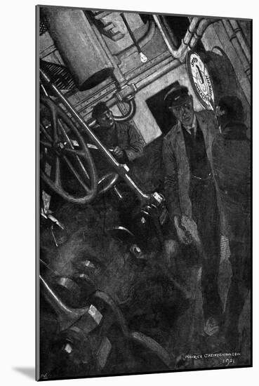 Conrad, Typhoon, Engine-Room-Maurice Greiffenhagen-Mounted Art Print