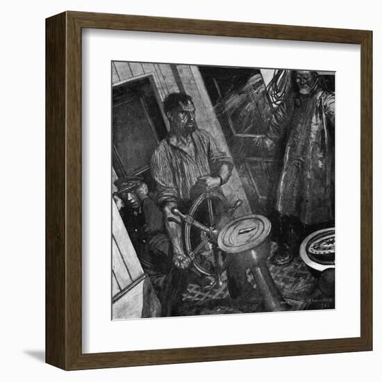 Conrad, Typhoon, Helm-Maurice Greiffenhagen-Framed Art Print