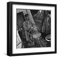 Conrad, Typhoon, Helm-Maurice Greiffenhagen-Framed Art Print